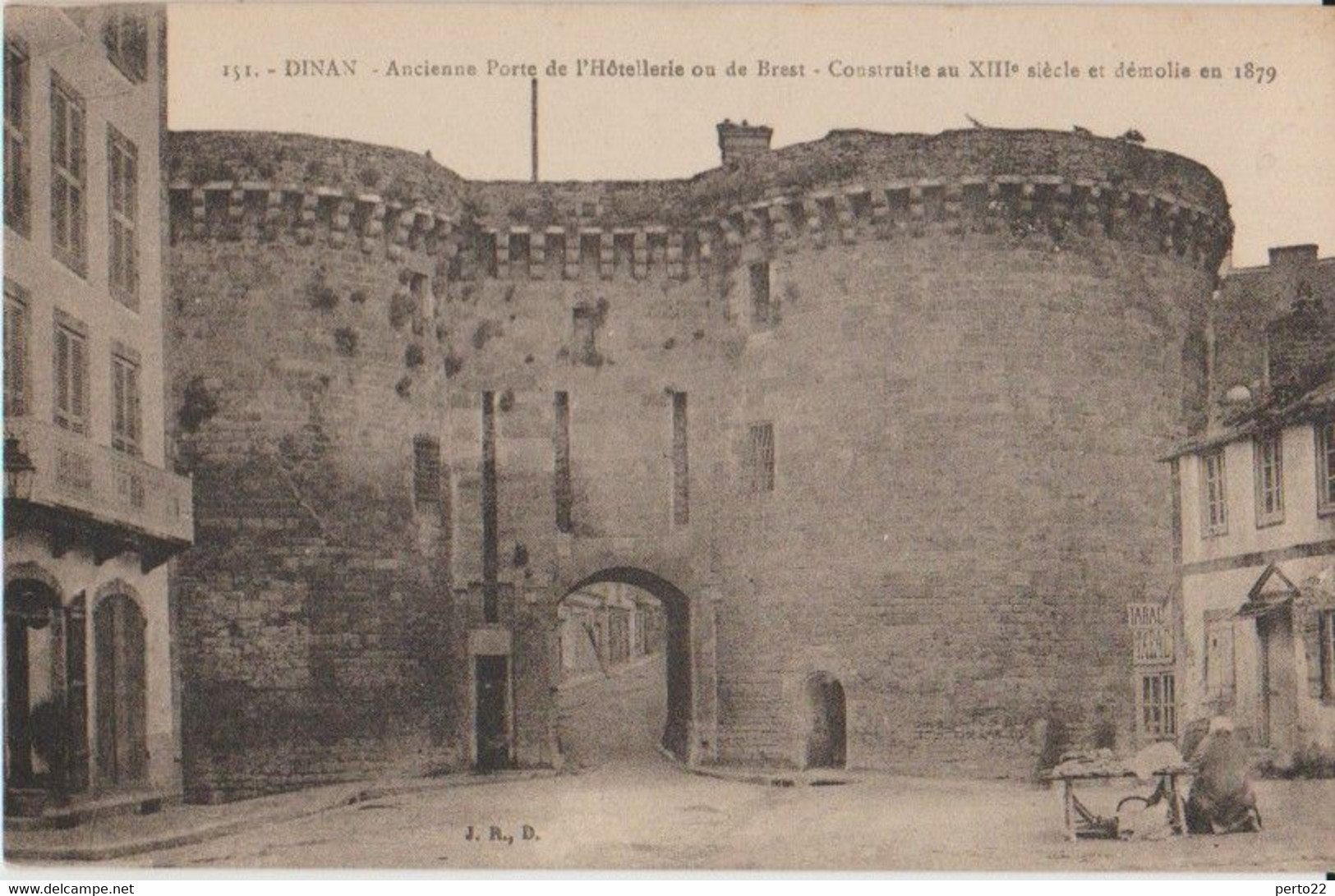 22 Dinan L'ancienne Porte De Brest Détruite En 1879 Place Duclos   -a44 - Dinan