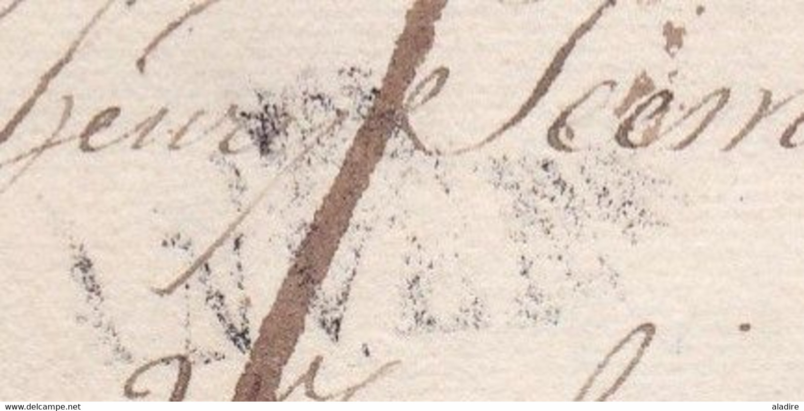 1813 - Marque Postale 93 ANVERS Antwerp, Dept Conquis Des Deux Nêthes Sur Lettre Pliée Avec Corresp Vers LOUVAIN - 1792-1815: Conquered Departments