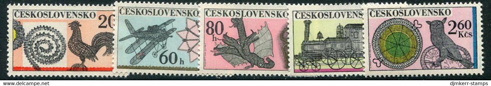 CZECHOSLOVAKIA 1972 Slovak Wirework MNH / **  Michel 2086-90 - Unused Stamps