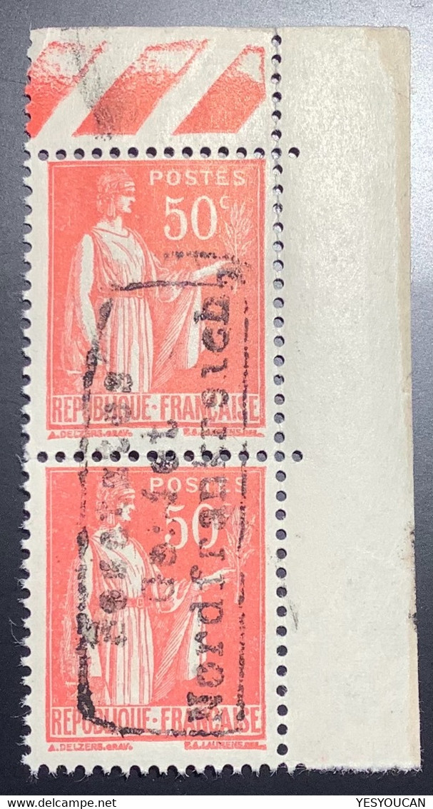Guerre 1940 DUNKERQUE 3 LUXE Signé Scheller: 50c Type Paix Neuf ** (France Frankreich Dünkirchen 2.WK WW2 War 1939-1945 - War Stamps