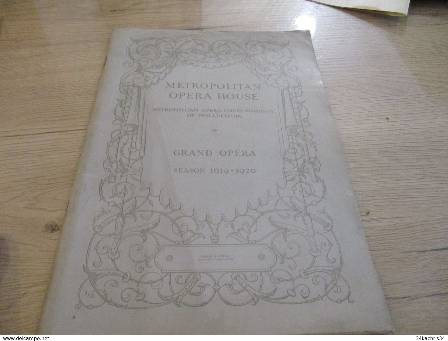 Catalogue Pub Publicité 1919/1920 Metropolitan Opéra House En Anglais Nombreuses Pub Et Illustrations - Andere & Zonder Classificatie