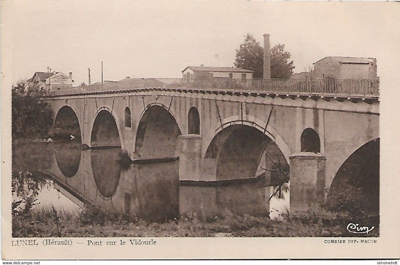 LUNEL - Pont Sur La Vidourie - Cliché Peu Courant - Lunel