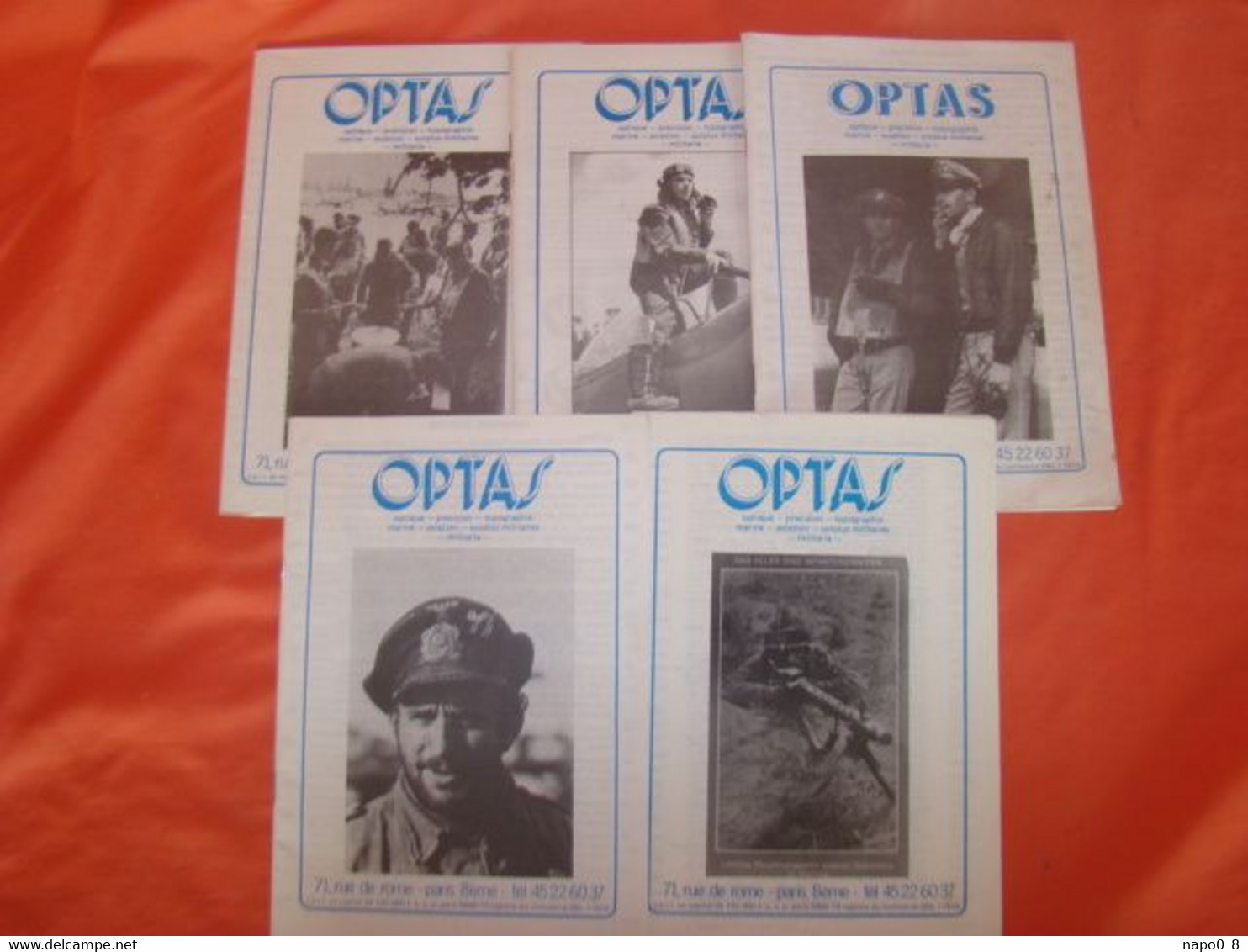 Lot De 6 Catalogues De Vente " OPTAS " Années 1980 - 1990 - Français