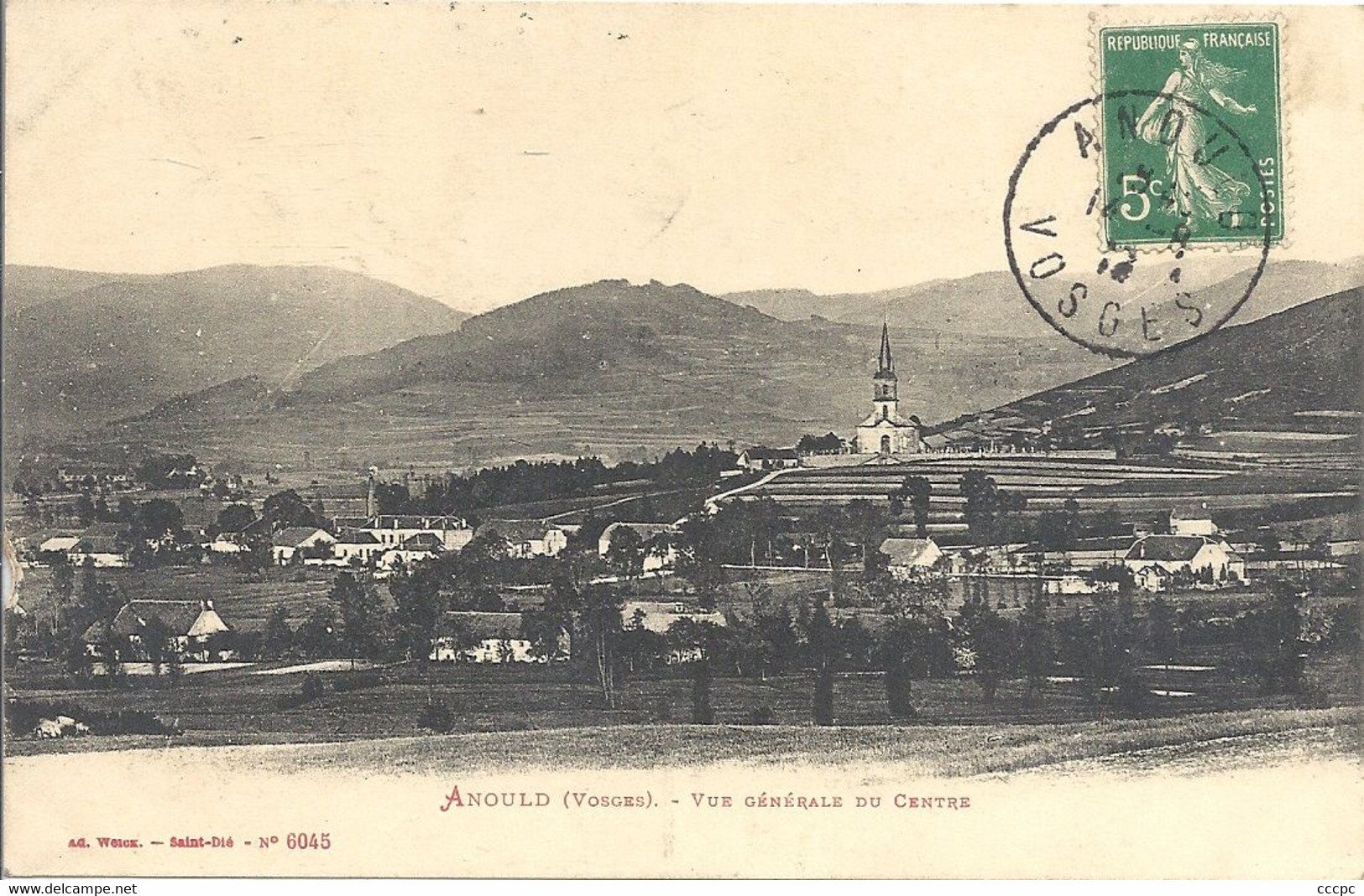 CPA Anould Vue Générale Du Centre - Anould