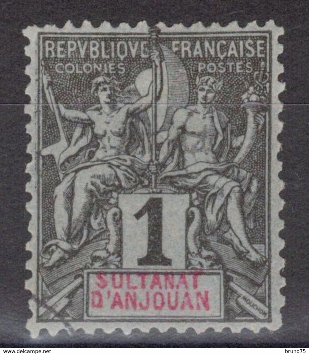 Anjouan - YT 1 Oblitéré - 1892 - Usati