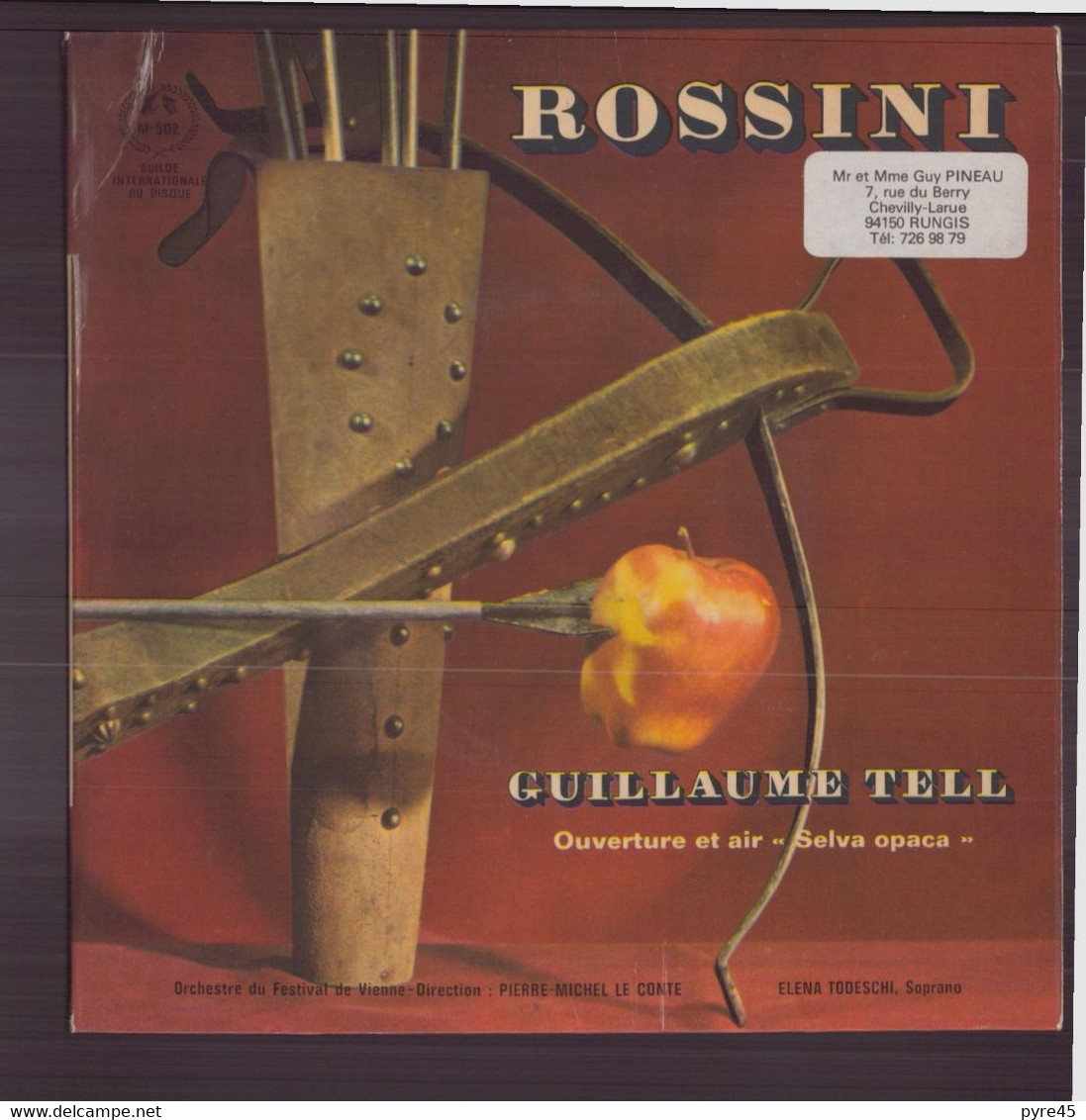 45 T Rossini " Guillaume Tell " - Classique