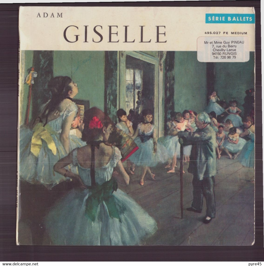 45 T Adolphe Adam " Giselle " - Clásica