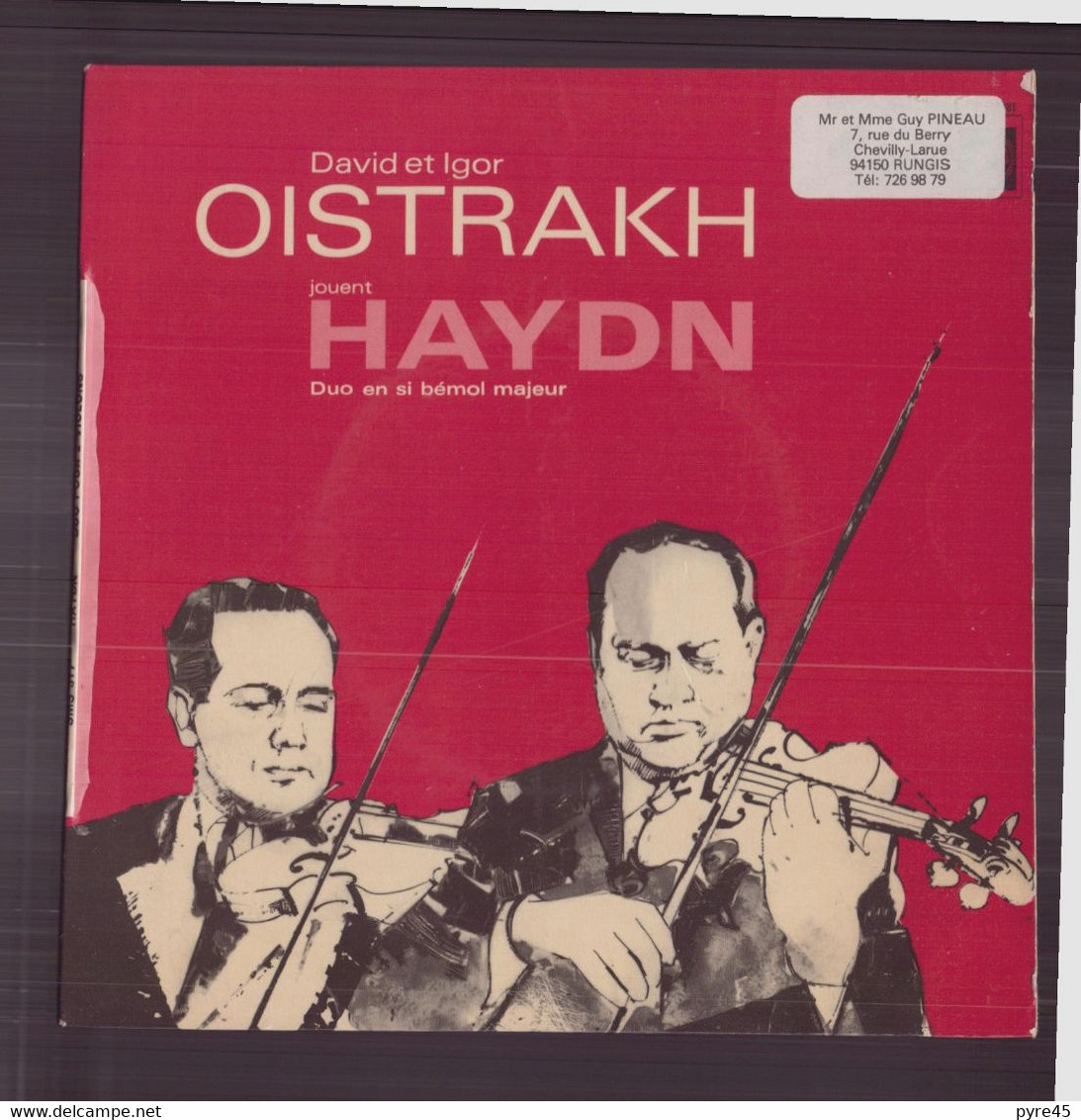 45 T Haydn " Duo Pour Deux Violons En Si Bémol Majeur, Op 99 " - Classical