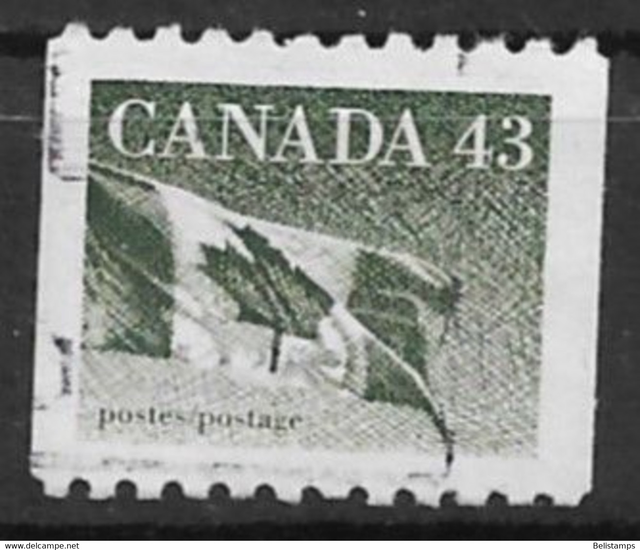 Canada 1992. Scott #1395 (U) Flag - Rollen