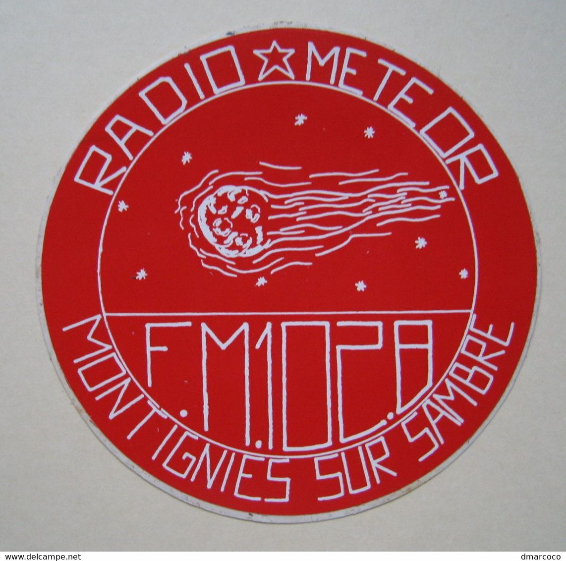 Montignies-sur-Sambres Radio Meteor FM Onde Autocollant - Adesivi