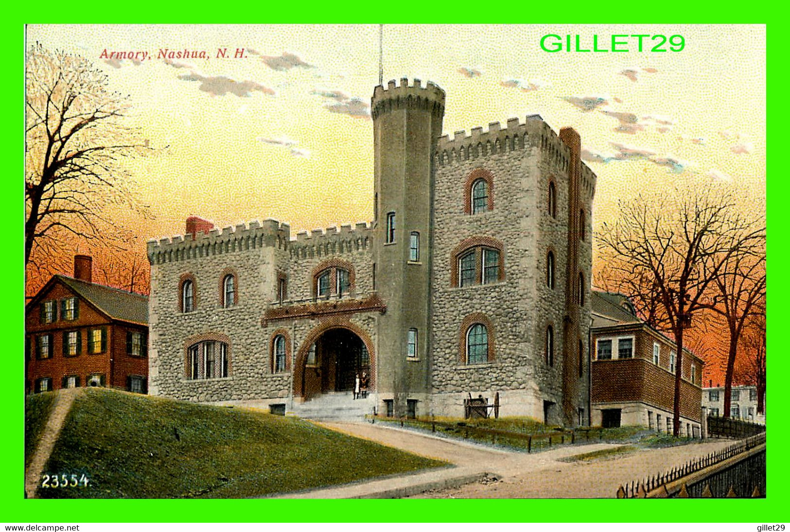 NASHUA, NH - ARMORY - SOUVENIR POST CARD CO - - Nashua