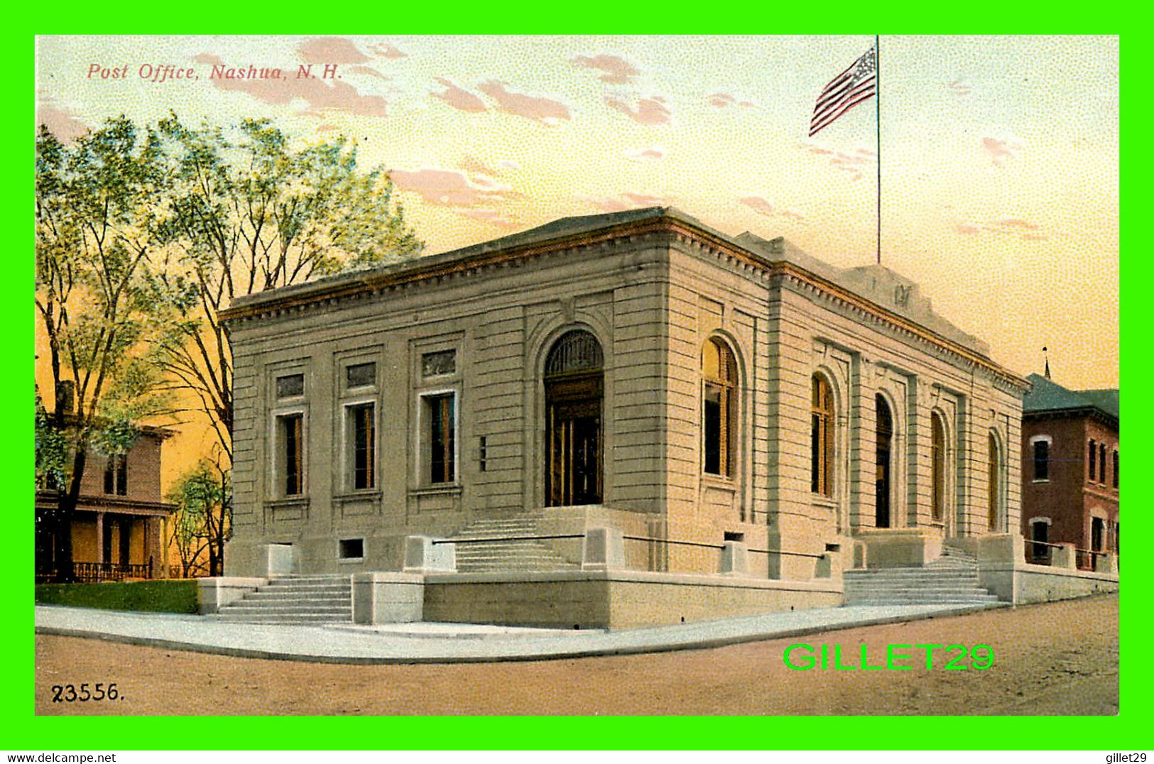 NASHUA, NH - POST OFFICE - SOUVENIR POST CARD CO - - Nashua