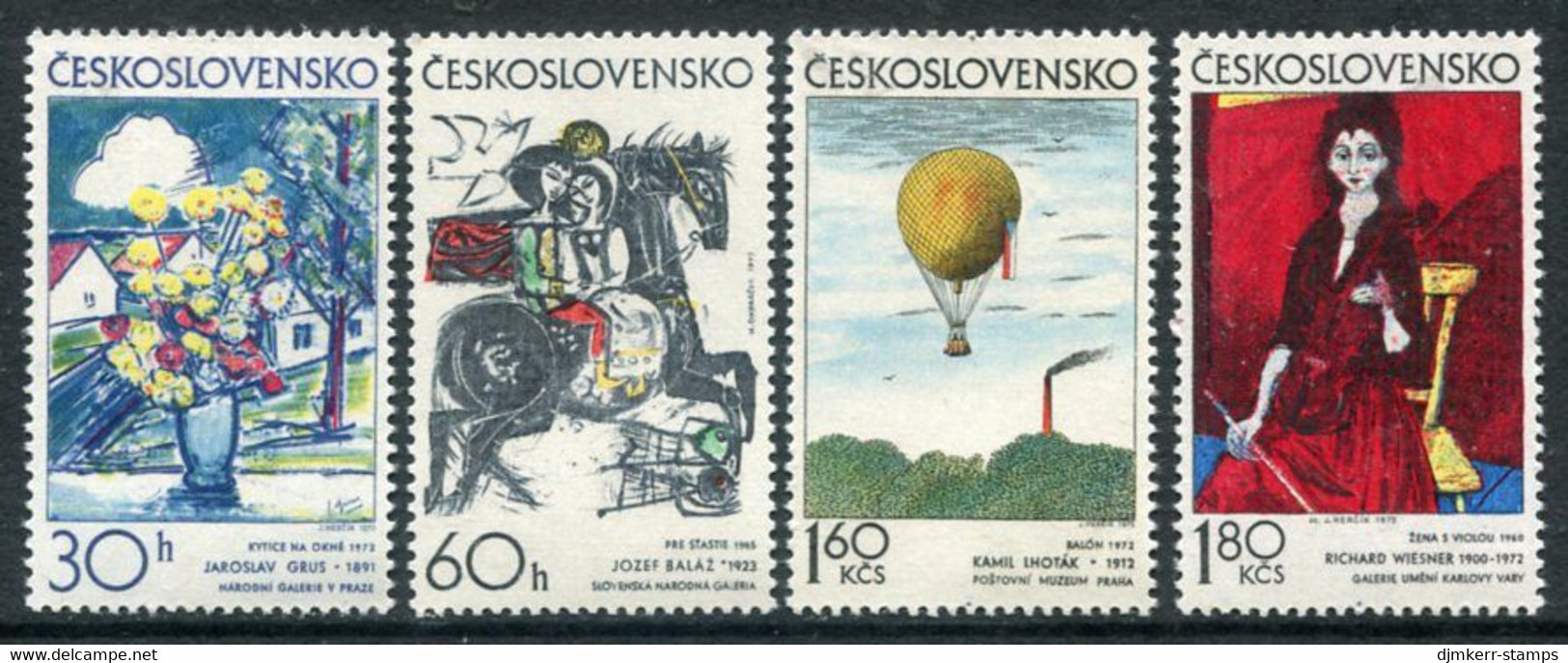 CZECHOSLOVAKIA 1973 Graphic Art MNH / **  Michel 2117-20 - Neufs