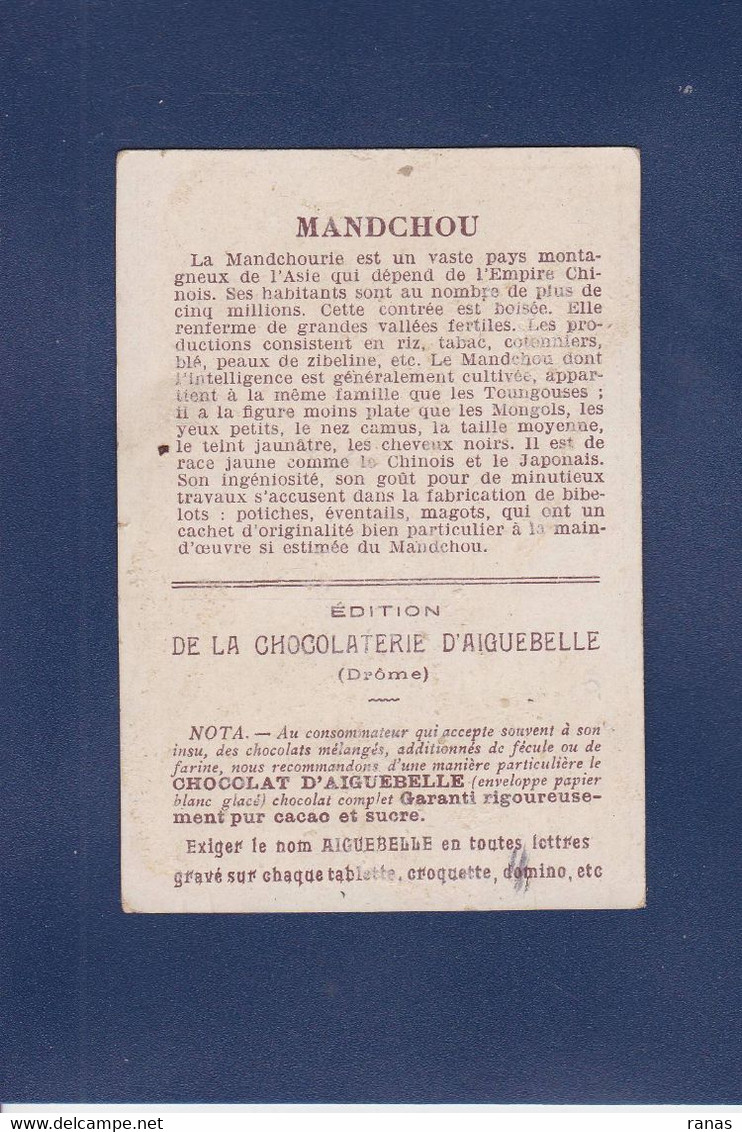 CHROMO CHINE Cina China Voir Dos Aiguebelle Mandchou - China