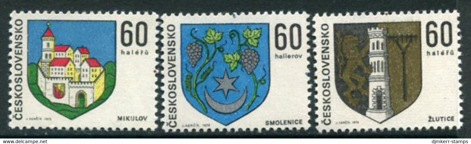 CZECHOSLOVAKIA 1973 Town Arms IV MNH / **  Michel 2144-46 - Nuovi