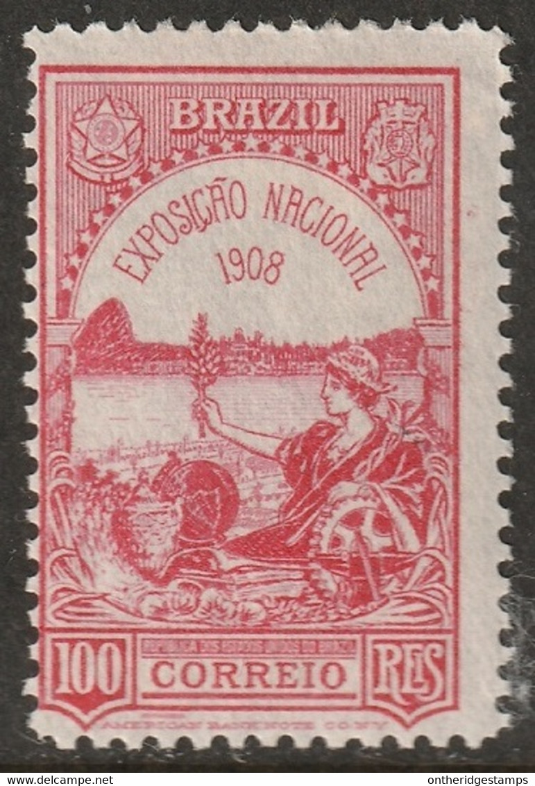 Brazil 1908 Sc 189 Yt 142 MH* - Unused Stamps