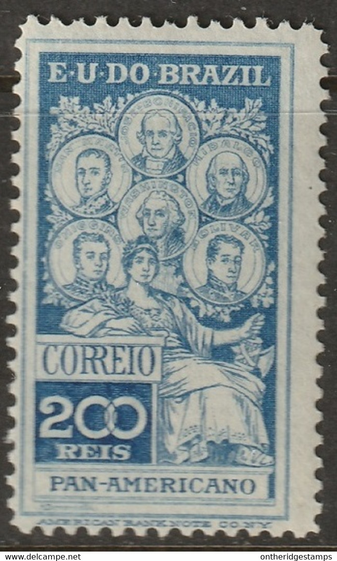 Brazil 1909 Sc 191 Yt 144 MH* - Unused Stamps