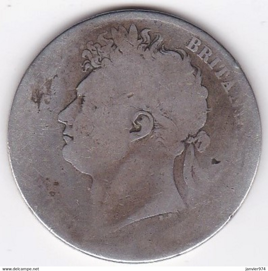 Grande-Bretagne 1/2 Crown 1821 George IV , En Argent, KM# 676 - K. 1/2 Crown