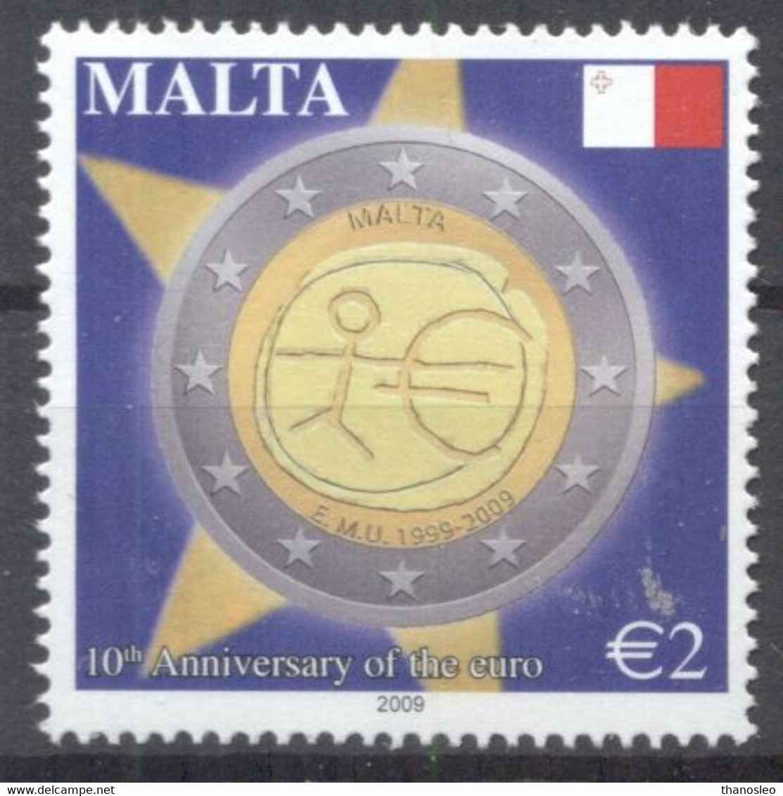 Malta 2009 Introduction Of Euro Currency MNH VF - Malta