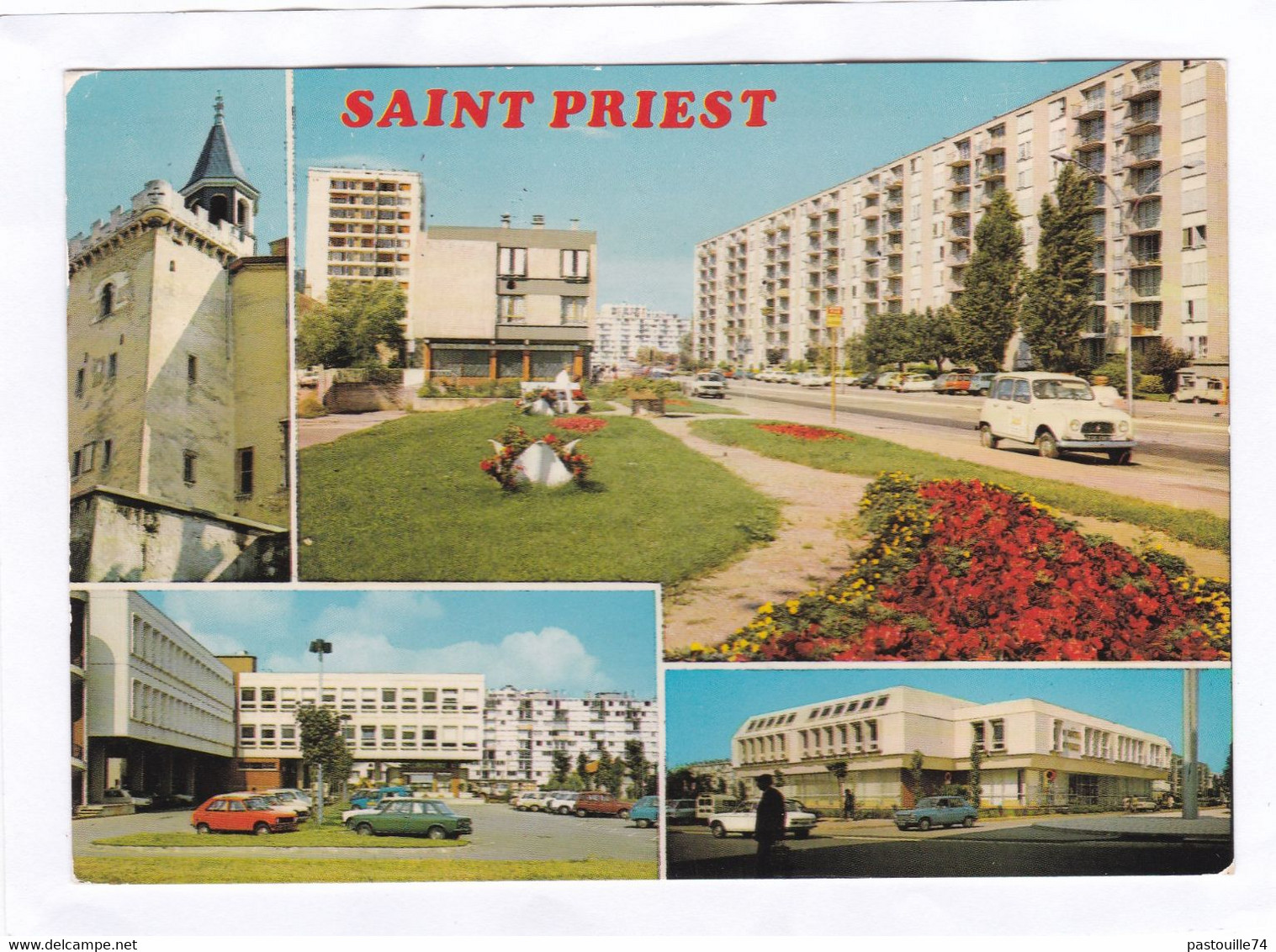 CPM. 15 X 10,5  -   SAINT-PRIEST  (multivues) - Saint Priest