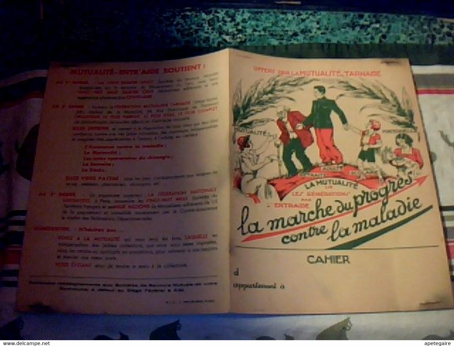 Publicitée Protège Cahier Caisse De Mutualité Tarnaise - M