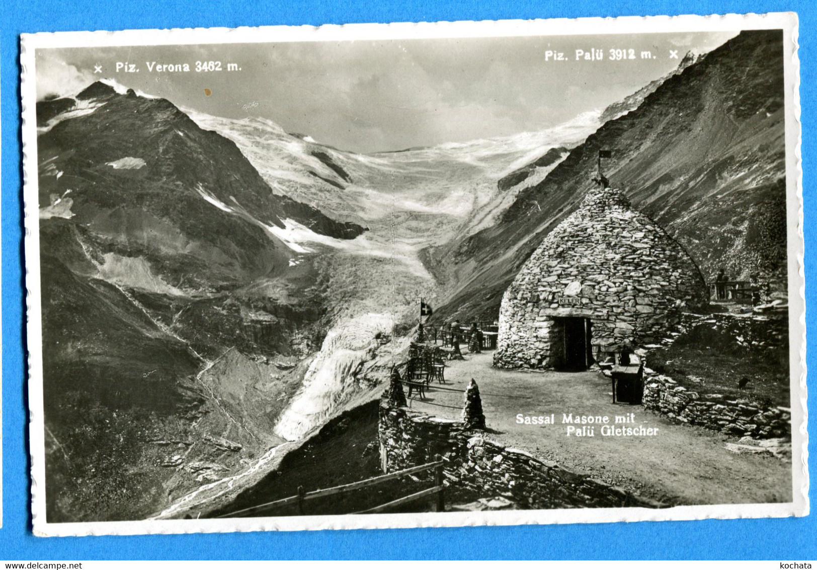 PRO340, Sassal Masone Mit Palü Gletscher, Piz Palü, Piz Verona, Circulée Sous Enveloppe - Tinizong-Rona