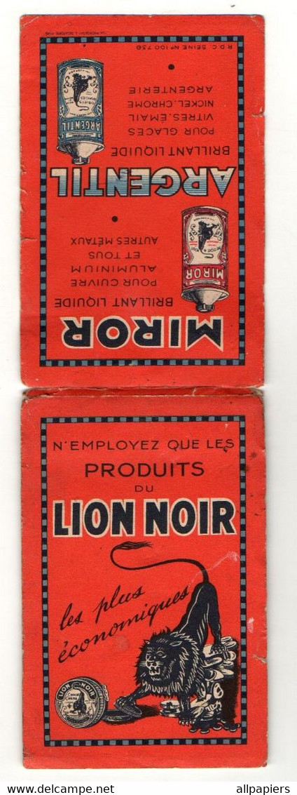 Carnet De Note Avec Publicité Les Produits Lion Noir Les Plus économiques - Format : 12x8 Cm - Droguerie & Parfumerie