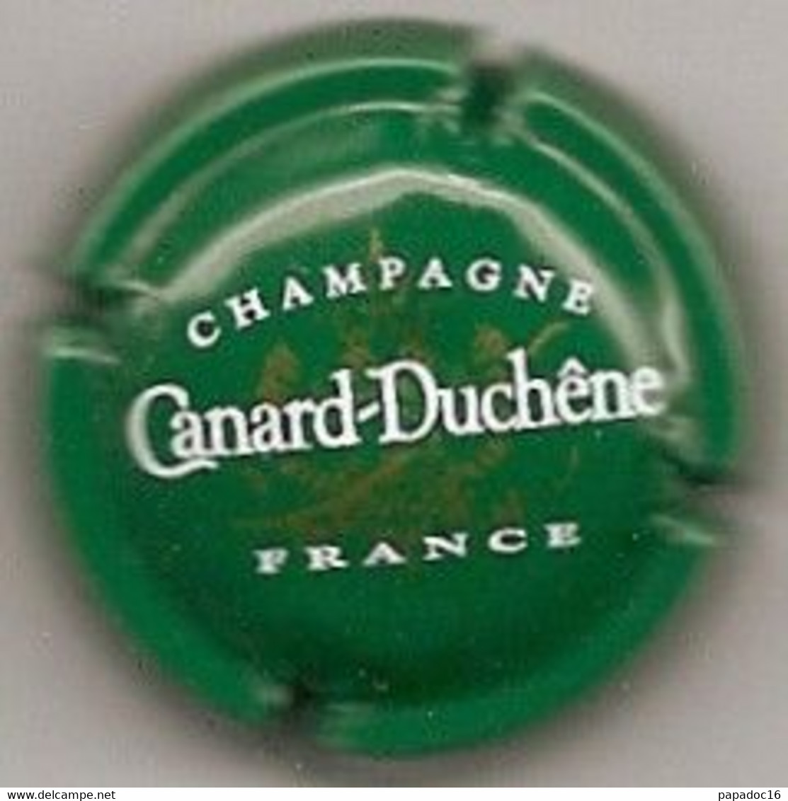 Capsule De Muselet - Champagne Canard-Duchêne - France [blanc Sur Vert] (brut Blanc) - Canard Duchêne