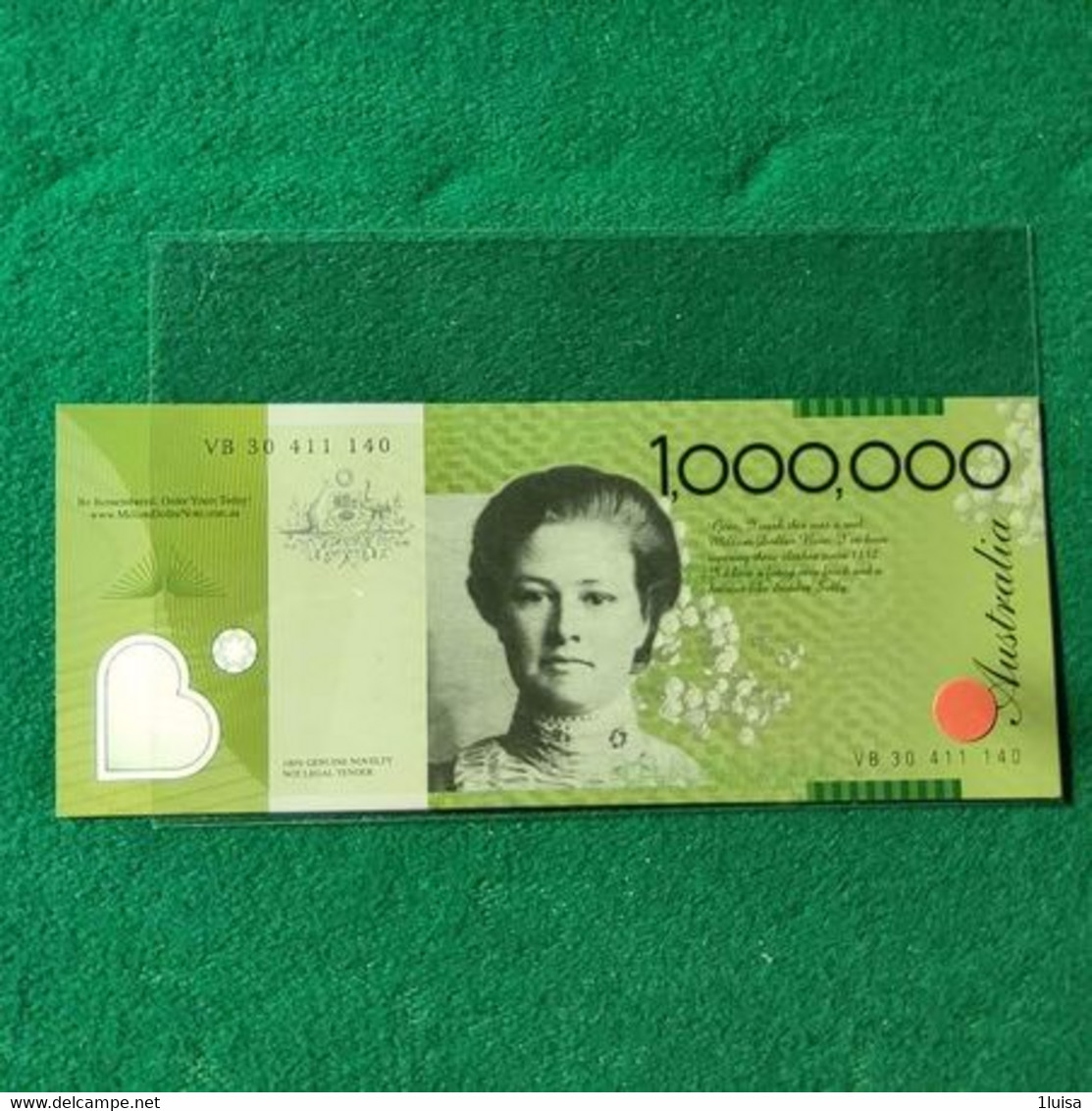 AUSTRALIA FANTASY 1000000 DOLLARS - 1988 (10$ Kunststoffgeldscheine)