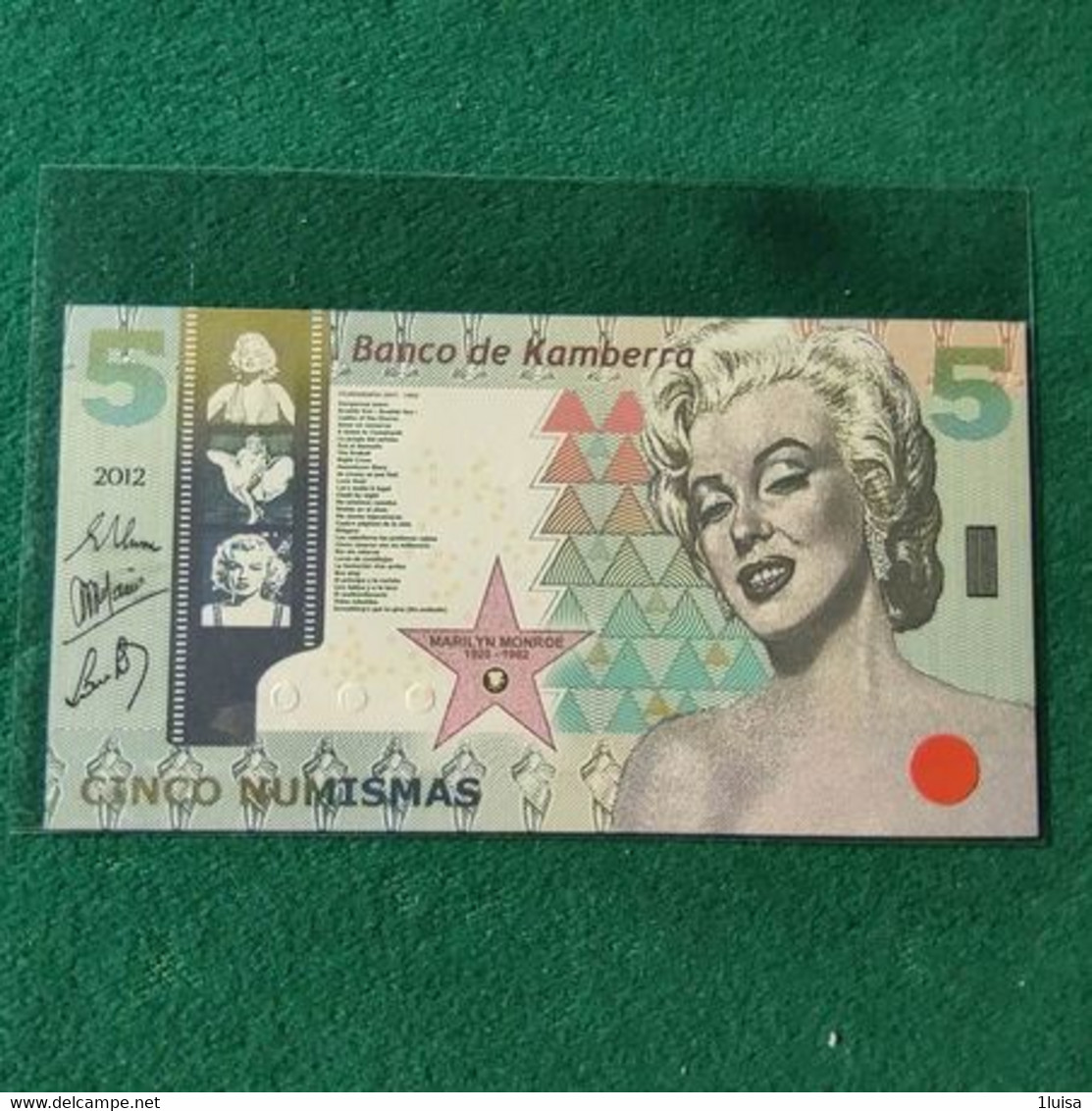 AUSTRALIA FANTASY KAMBERRA 5 2015 - 1988 (10$ Billetes De Polímero)