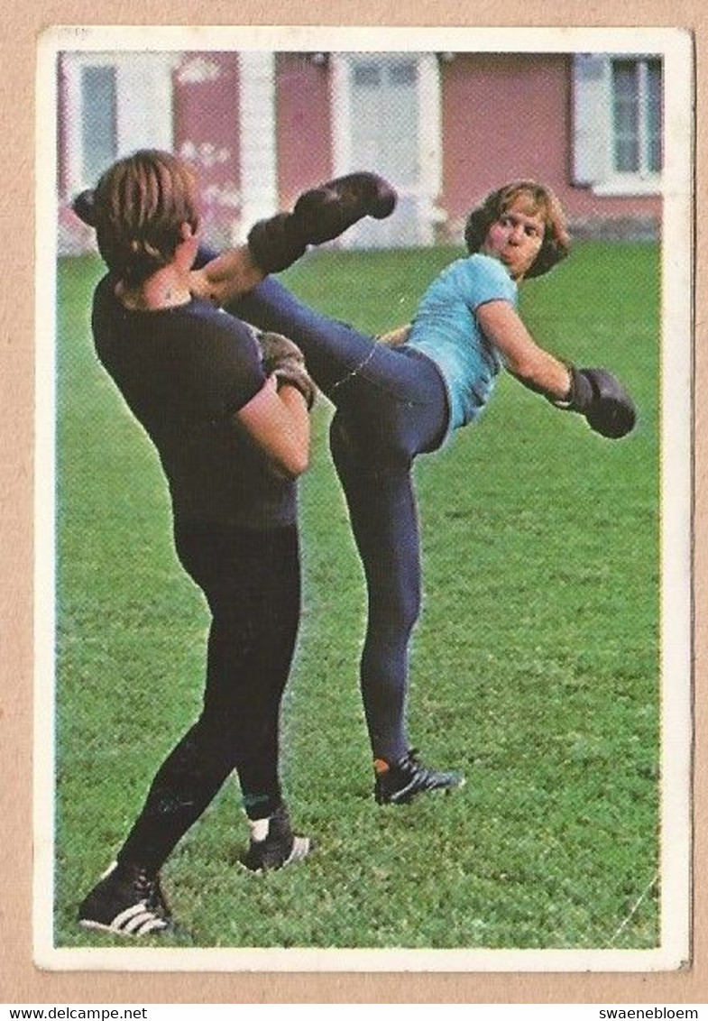 BE.- STICKER, SAVATE. FRANS BOKSEN. Nummer 29. Aanklevend, Selbstklebend, Self Adhesive, Autocollant. Stikker. - Artes Marciales