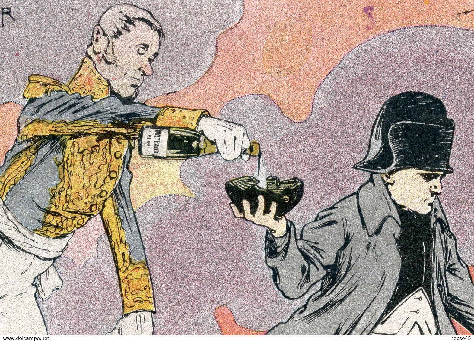 Illustrateur Henri Morin.publicité Sur Le Champagne Bulteaux Père,l'empereur Napoléon. - Morin, Henri