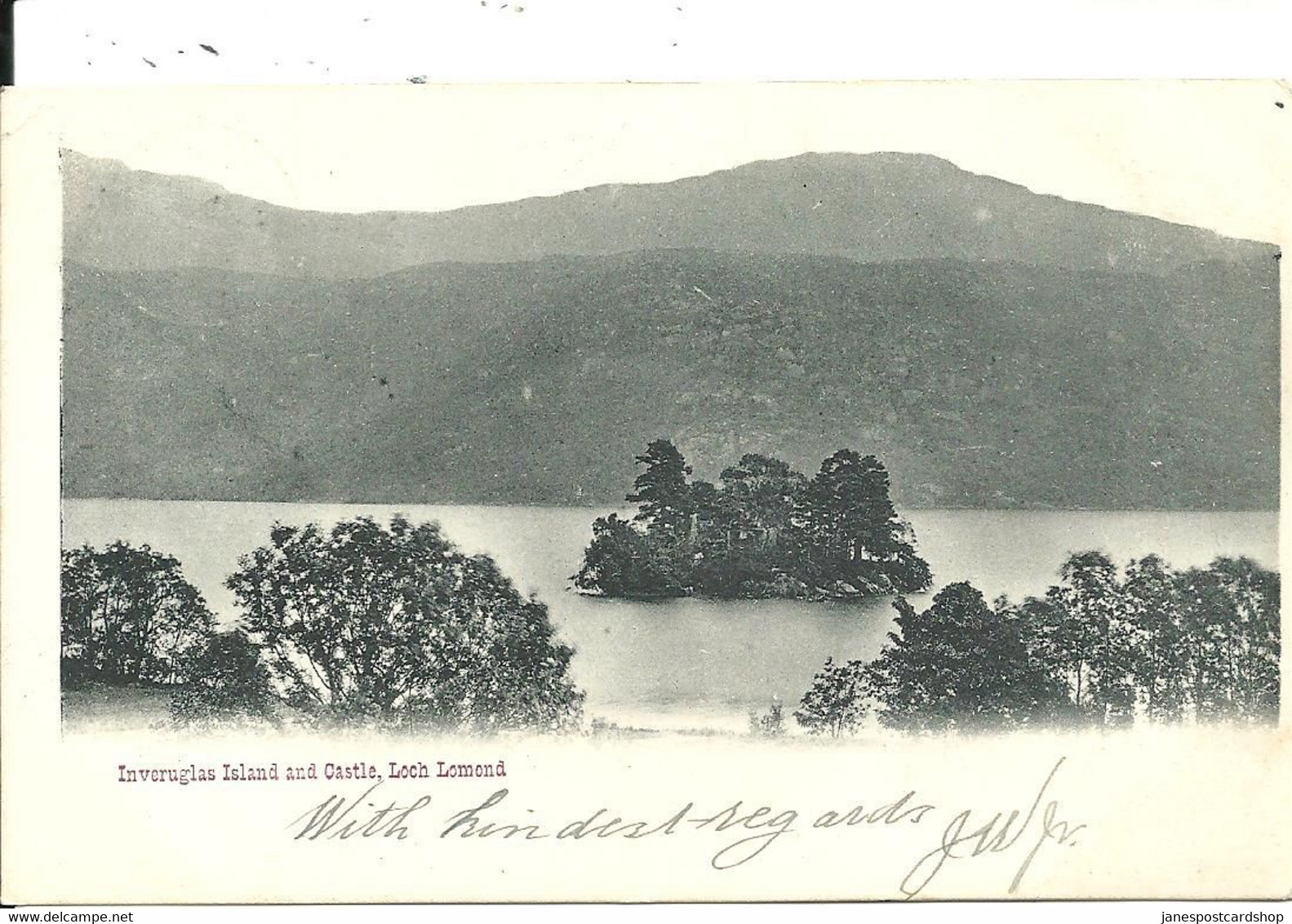 INVERUGLAS ISLAND AND CASTLE - LOCH LOMOND - SCOTLAND - WITH GOOD STRONACHLACHAR  POSTMARK 1903 - Dunbartonshire