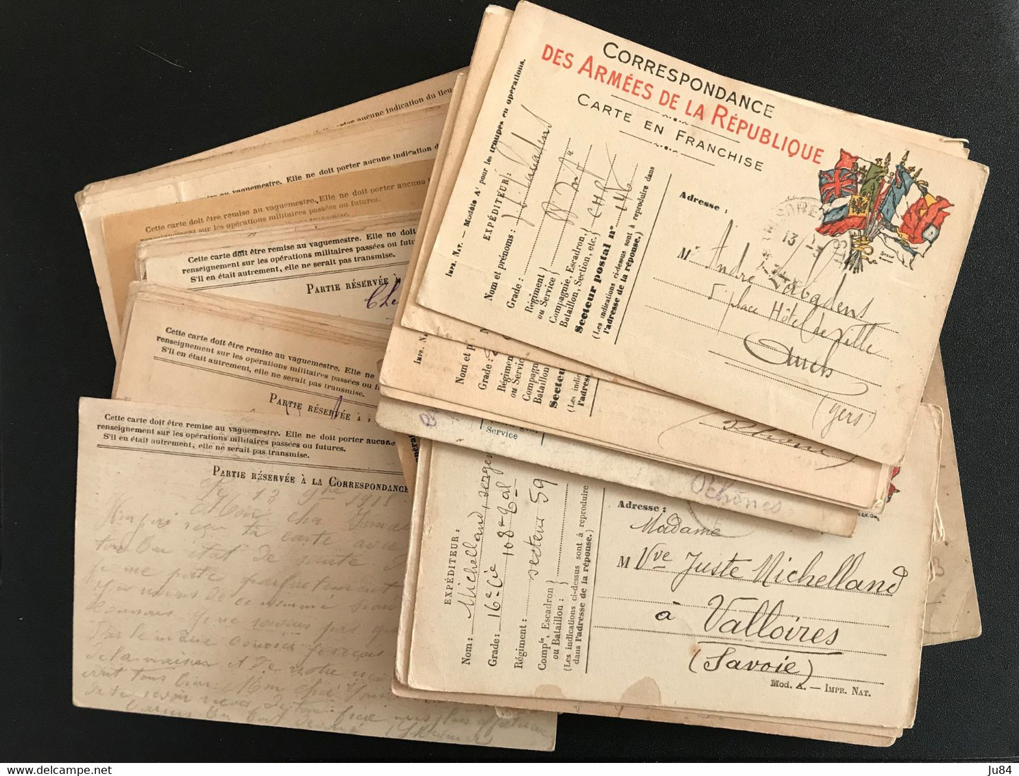 LOT 55 CARTES FM (Franchise Militaire) - Majorité Avec Correspondance - Militaire Zegels