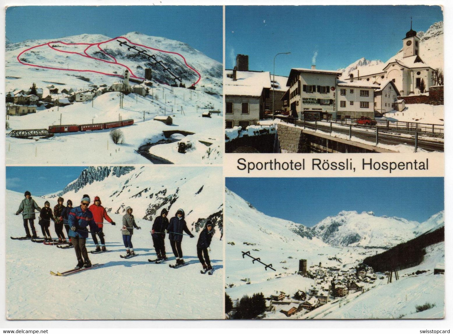 HOSPENTAL Sporthotel Rössli Skischule Furka-Oberalp-Bahn - Hospental