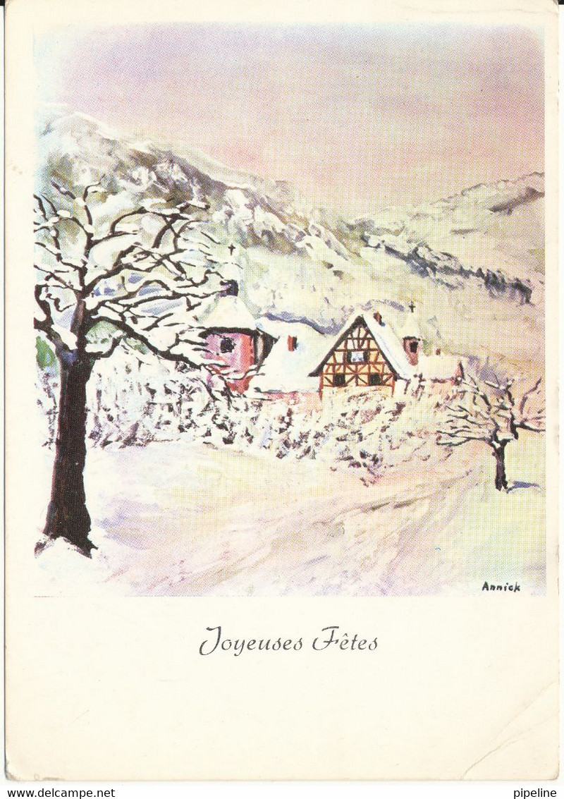 Switzerland Underpaid Postcard Sent To Germany DDR 20-12-1971 (Christmas) - Sent