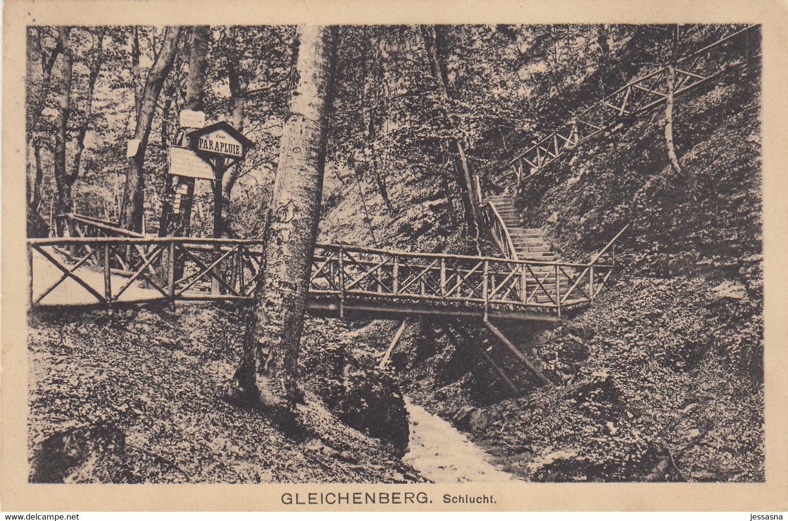 AK - GLEICHENBERG - Fußsteig In Der Schlucht Zum Paraplui 1912 - Feldbach