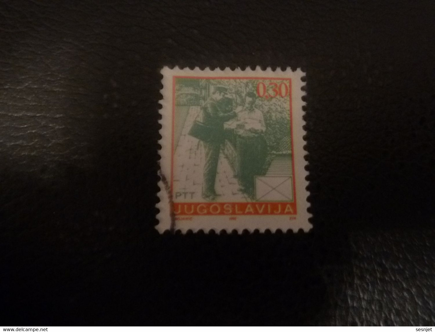 Ptt - Jugoslavija - Val 0.30 - Vert Et Orange - Oblitéré - - Used Stamps