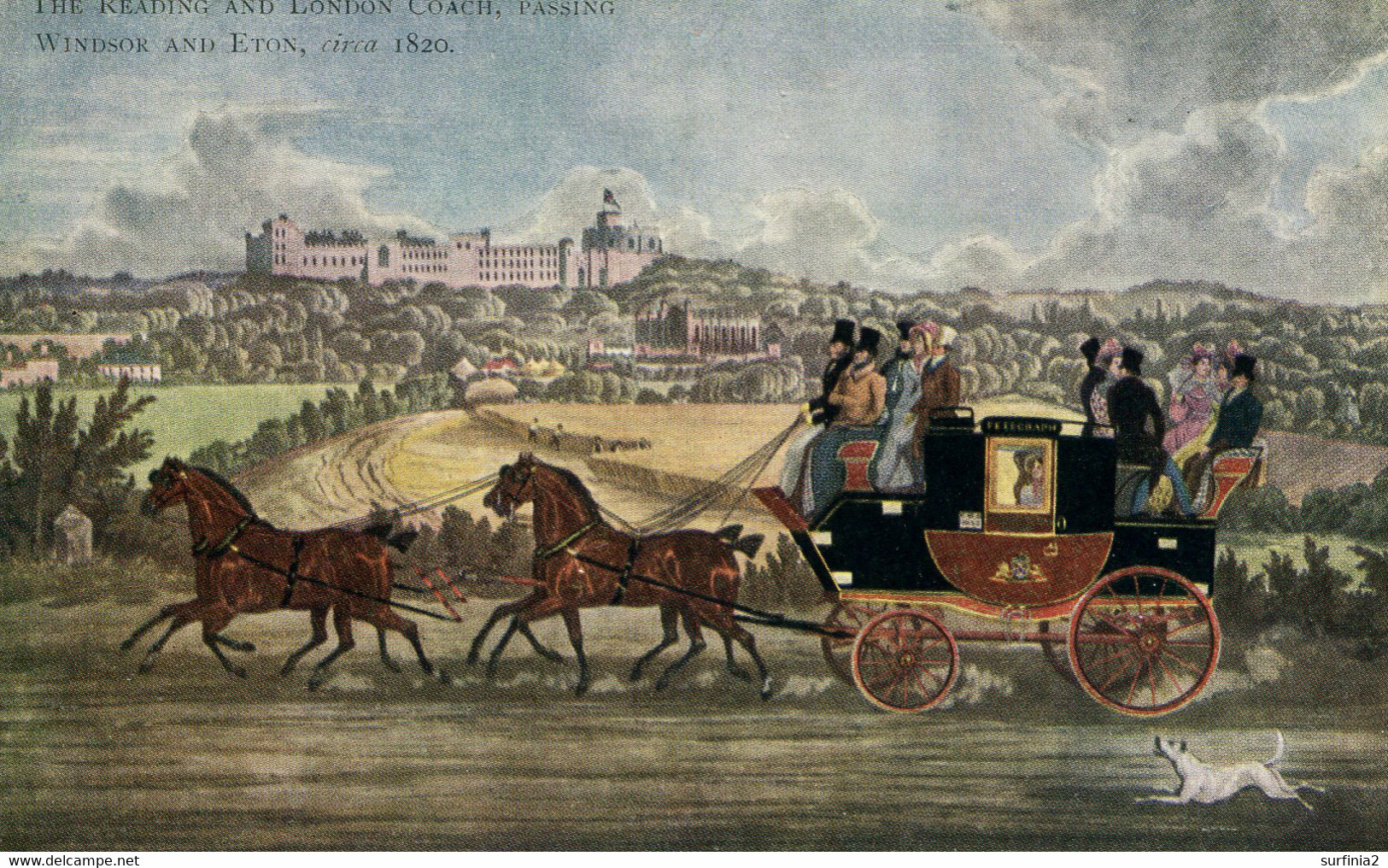 BERKS - WINDSOR - THE READING AND LONDON COACH C1820  Be337 - Windsor
