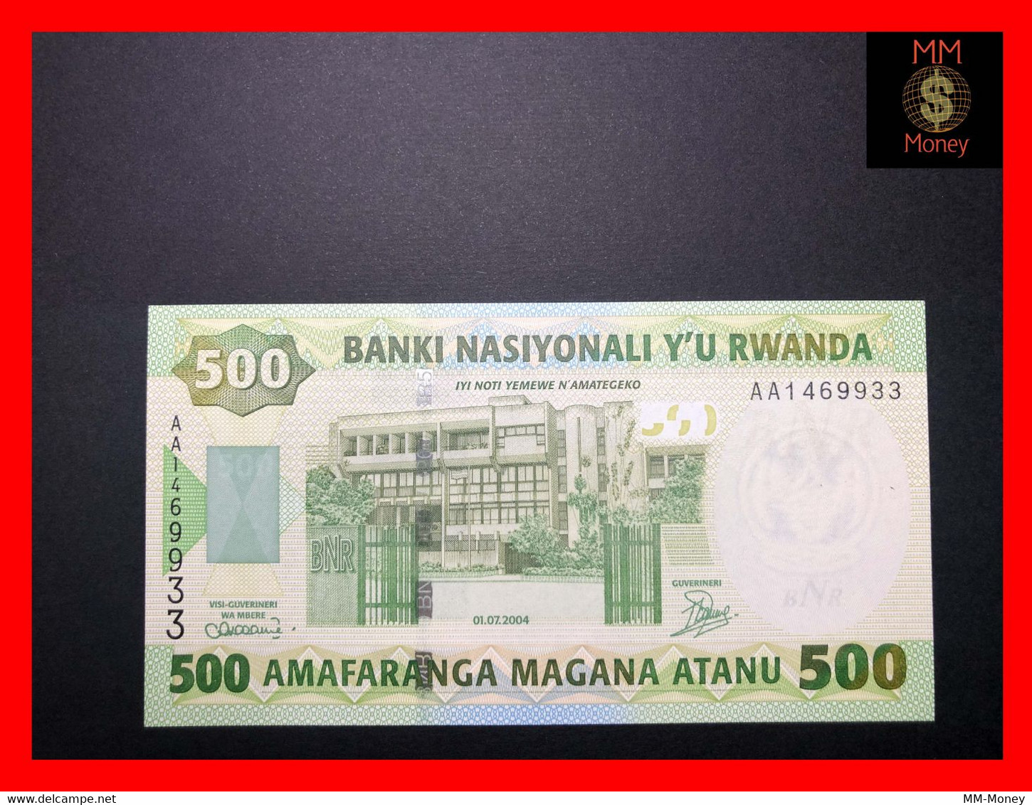 RWANDA 500 Francs 1.7.2004 P. 30  UNC - Ruanda