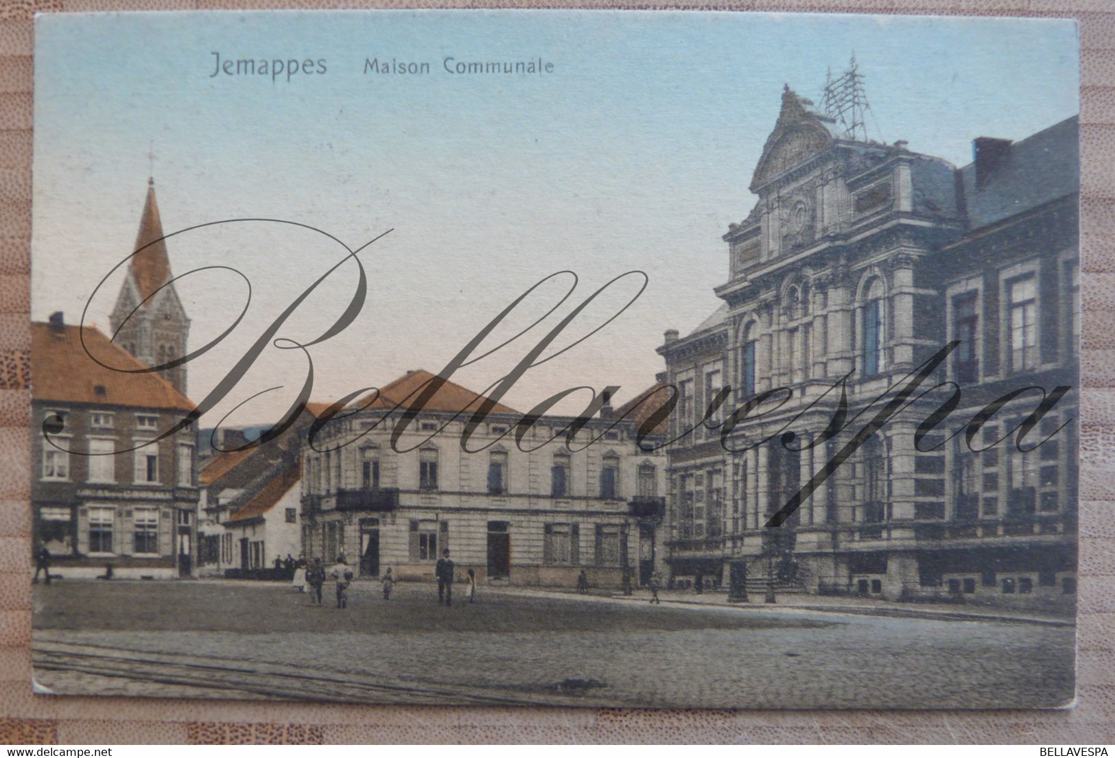 Jemappes. Maison Communale .Feldpost 1916. Guerre 1914-1918 Cachet Mons  Bezet Gebied - Mons