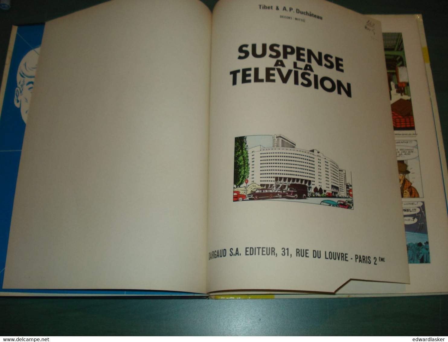 BD RIC HOCHET 7 : Suspense à la télévision- EO Dargaud septembre 1968 - BE