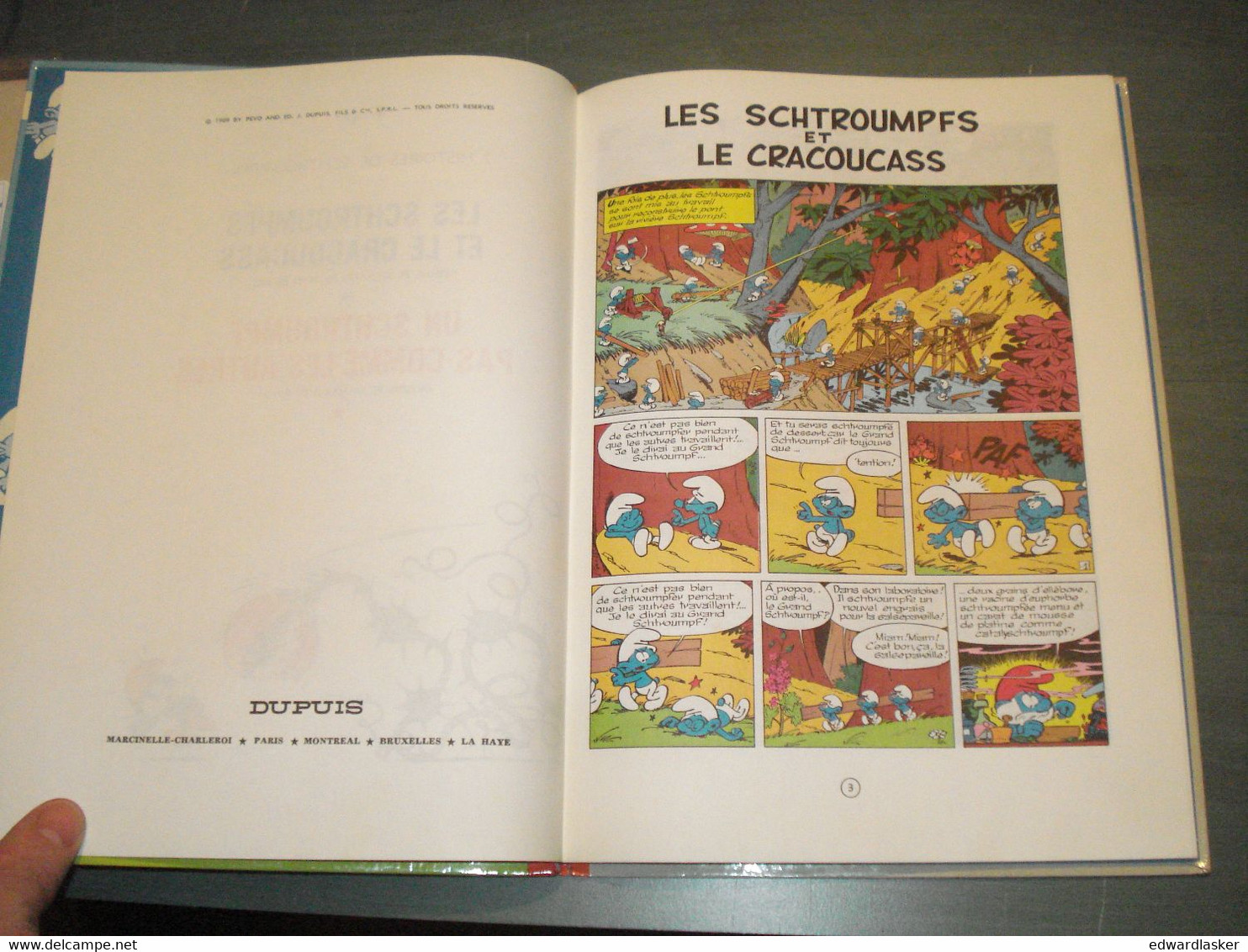 BD LES SCHTROUMPFS 5 : Et Le Cracoucass - EO DUPUIS 1969 [1] - Schtroumpfs, Les