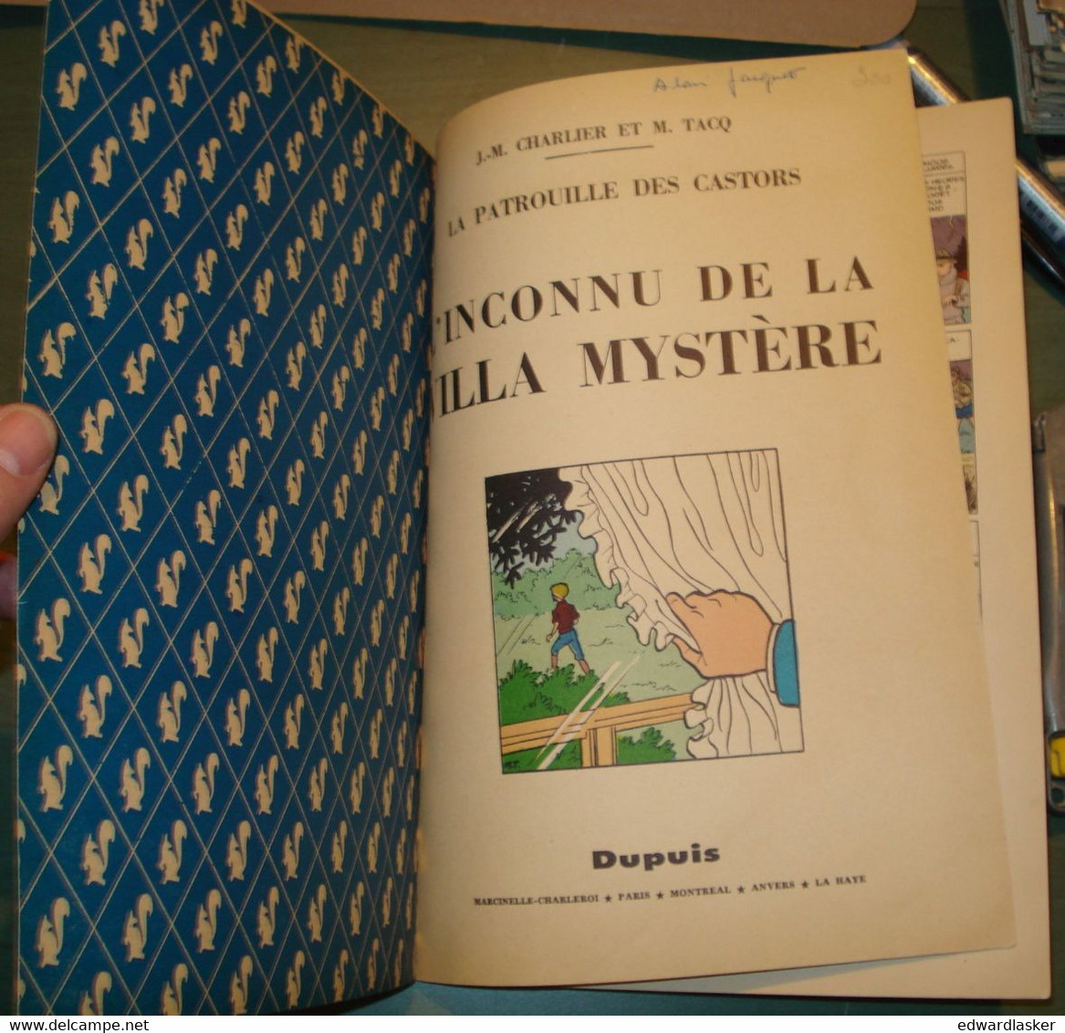 BD PATROUILLE DES CASTORS 2 : L'inconnu De La Villa Mystère - EO 1958 - Patrouille Des Castors, La