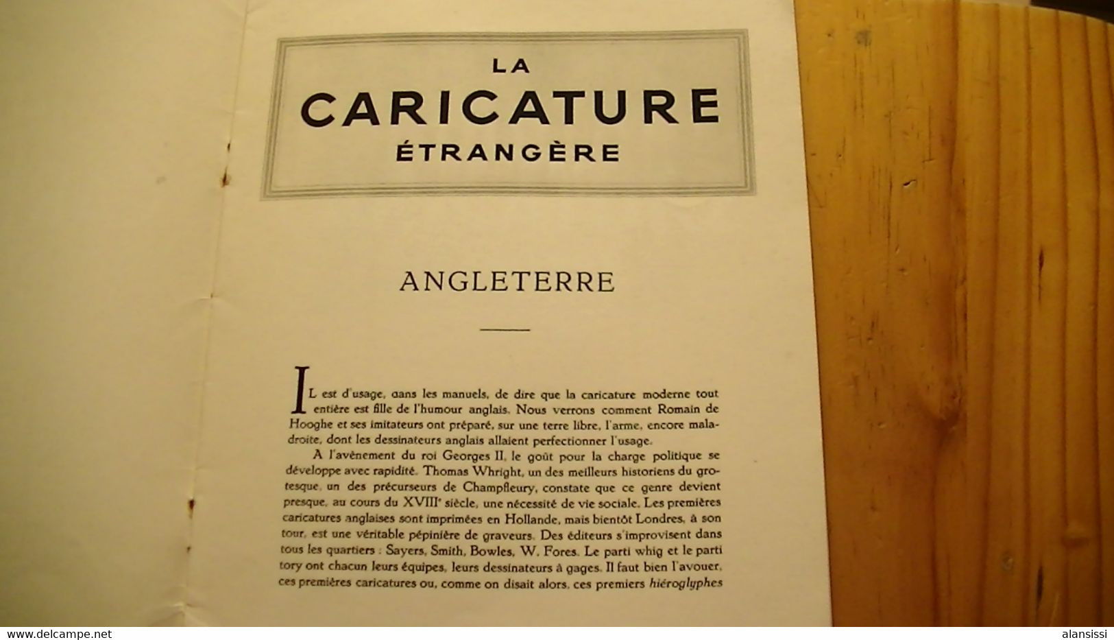 La CARICATURE ETRANGERE     ANGLETERRE ET AMERIQUE  N° 1  16 PAGES - Platten Und Echtzeichnungen