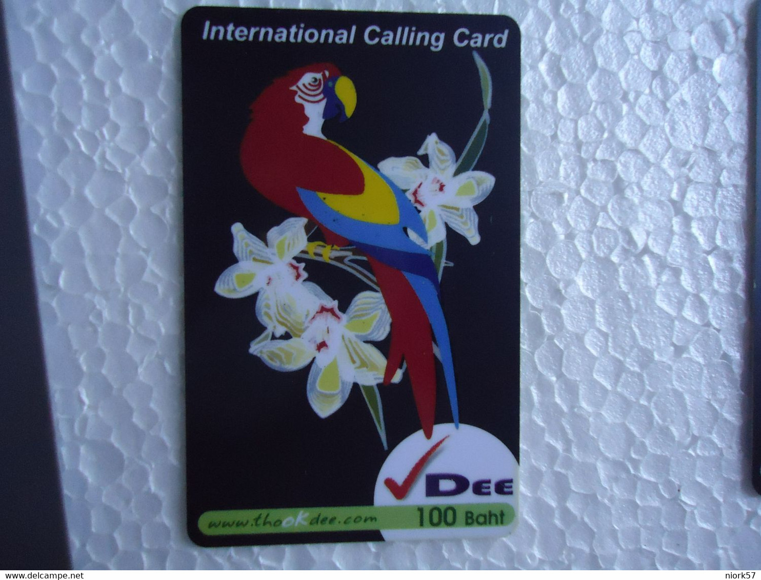 THAILAND USED CARDS BIRD BIRDS PARROTS - Perroquets