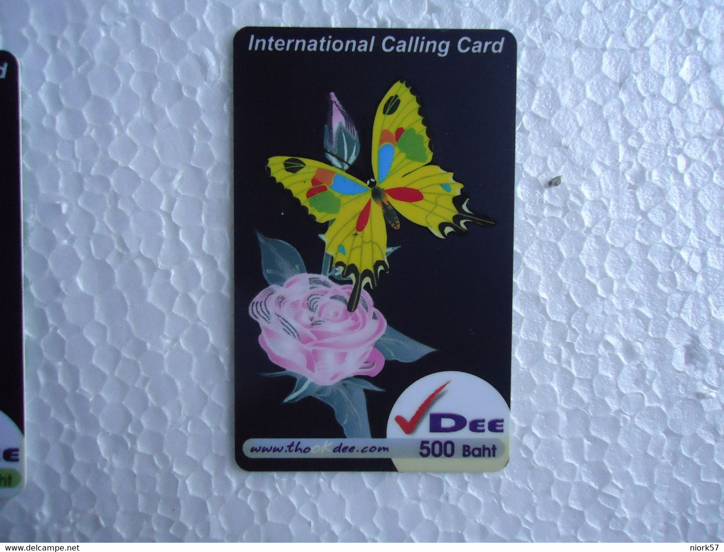 THAILAND USED CARDS BUTTERFLIES - Vlinders