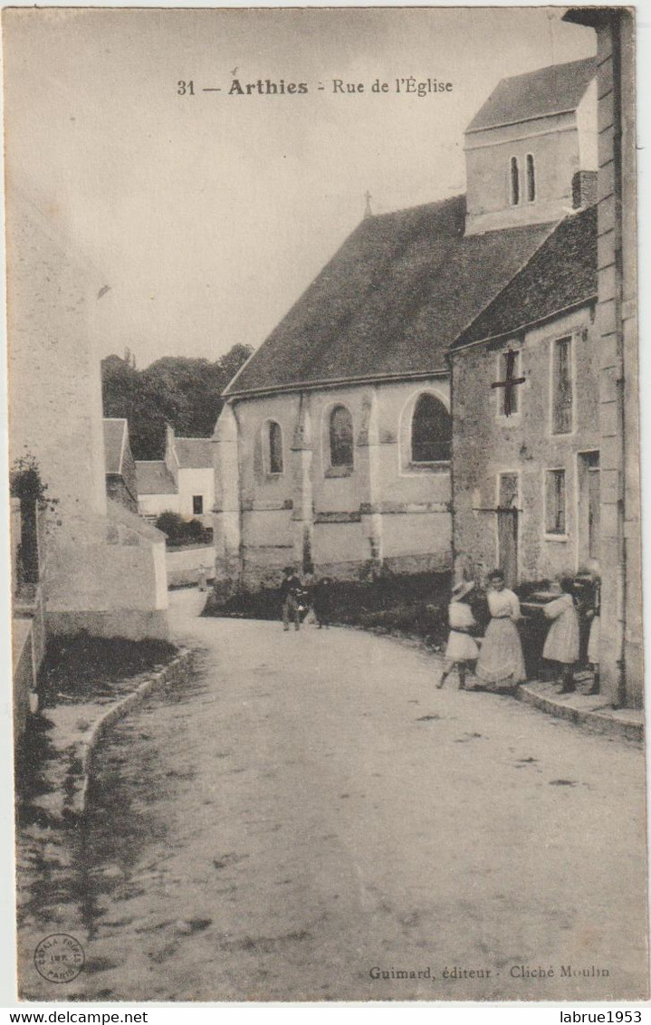 Arthies-Rue De L'Eglise - ( E.8333) - Arthies