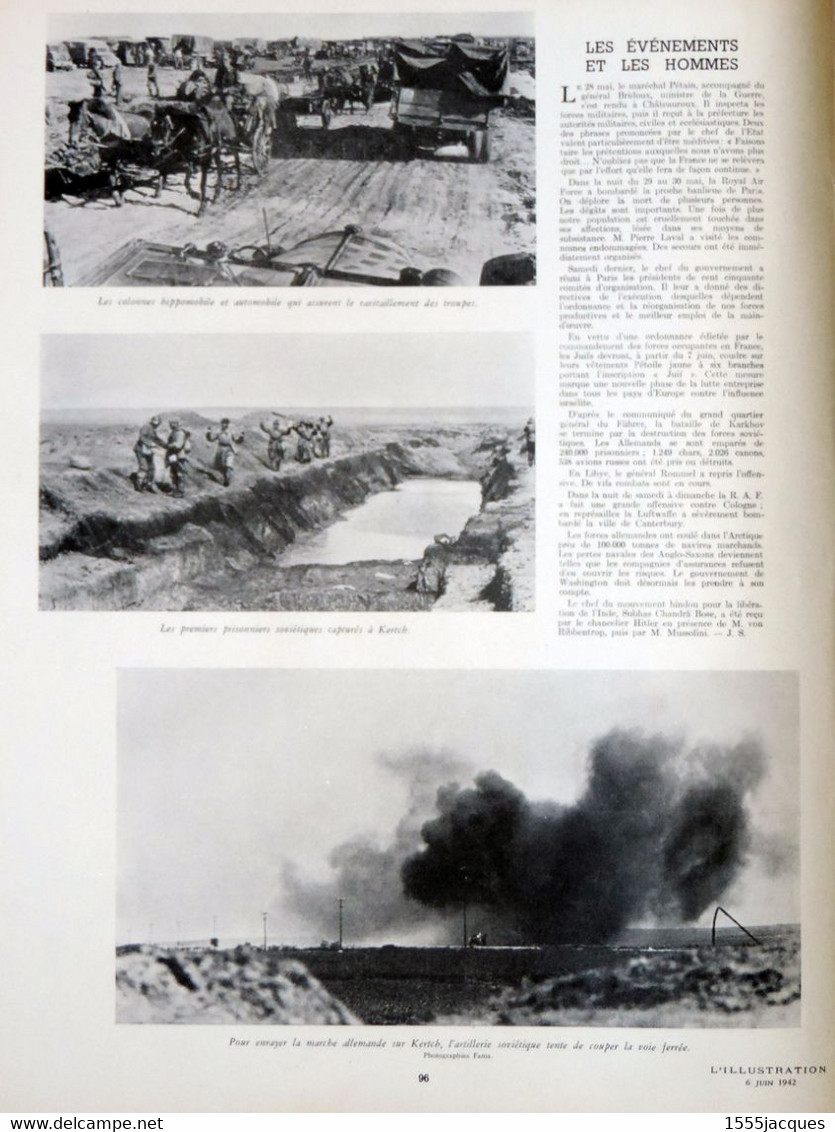L'ILLUSTRATION N° 5178 / 06-06-1942 : R.A.F HAWAÏ PHILIPPINES MALAISIE SINGAPOUR ARMOIRIES CHEVEUX ALGÉRIE PEARL HARBOUR - L'Illustration