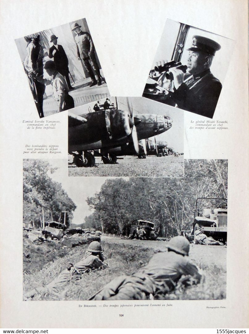 L'ILLUSTRATION N° 5178 / 06-06-1942 : R.A.F HAWAÏ PHILIPPINES MALAISIE SINGAPOUR ARMOIRIES CHEVEUX ALGÉRIE PEARL HARBOUR